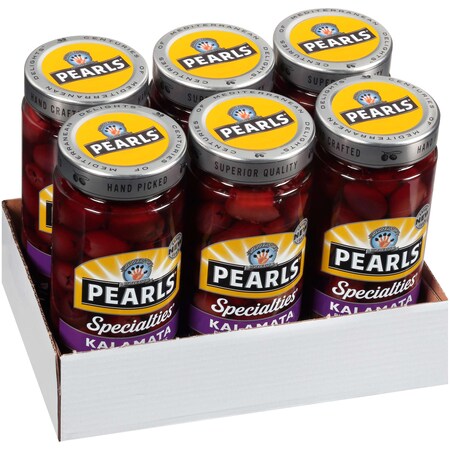 Pearls Pearls Pitted Kalamata Olives 6 oz., PK6 2550315